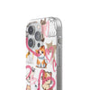 Cats Love White Flexi Clear Cases for Most Phone Types (FWS)