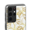 Golden Frangipanis White Flexi Clear Cases for Most Phone Types (FWS)