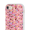Happy Cake Pink Flexi Clear Cases for Most Phone Types (FWS)