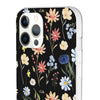 Wildflowers Painted Black Flexi Clear Case for Most Phone Types