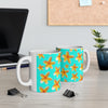 Yellow Frangipanis Aqua Mug 11oz (Microwave & Dishwasher Safe)