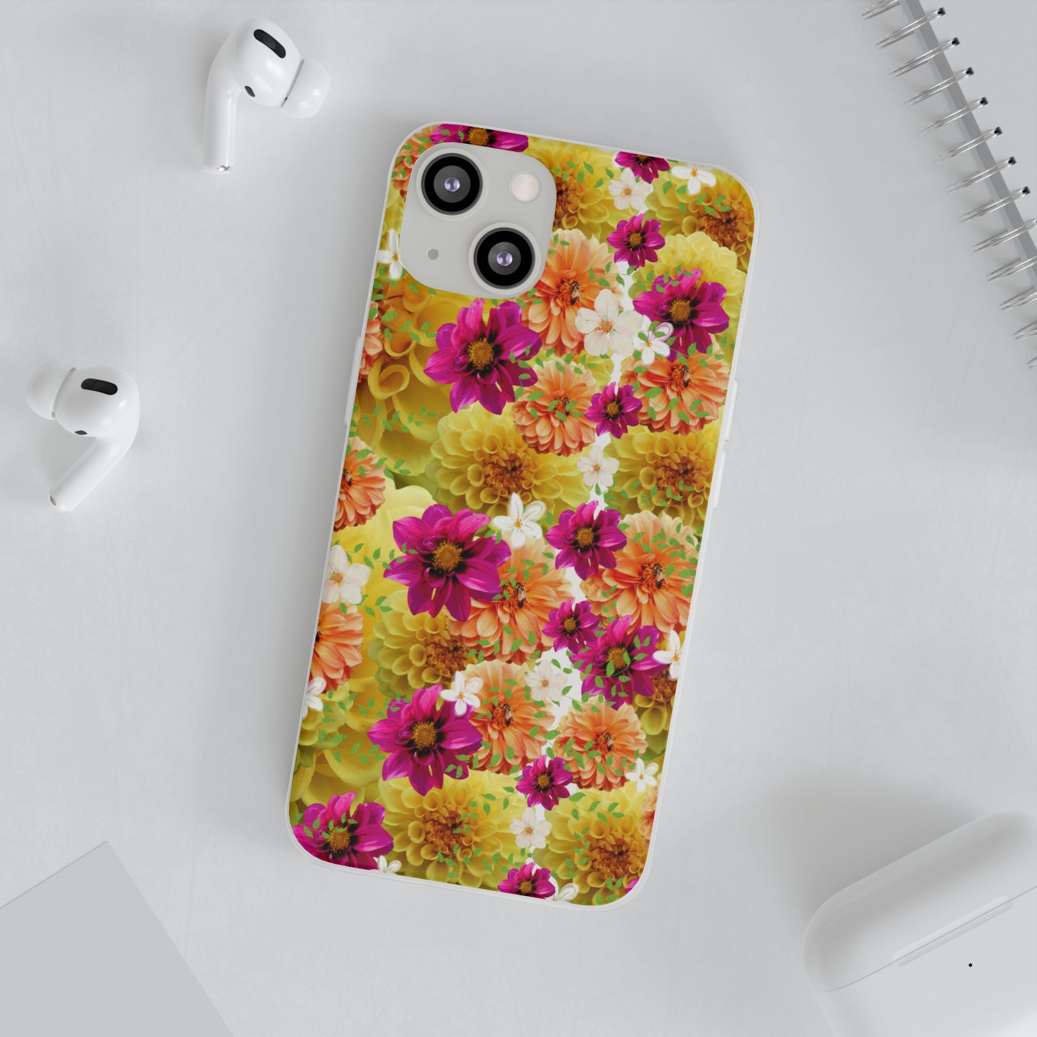 Graphic Dahlias 2 Flexi Cases for Most Phone Types (FWS)