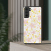 Pastel Frangipanis Yellow Flexi Clear Cases for Most Phone Types (FWS)
