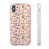 Happy Cake White Flexi Clear Cases for Most Phone Types (FWS)
