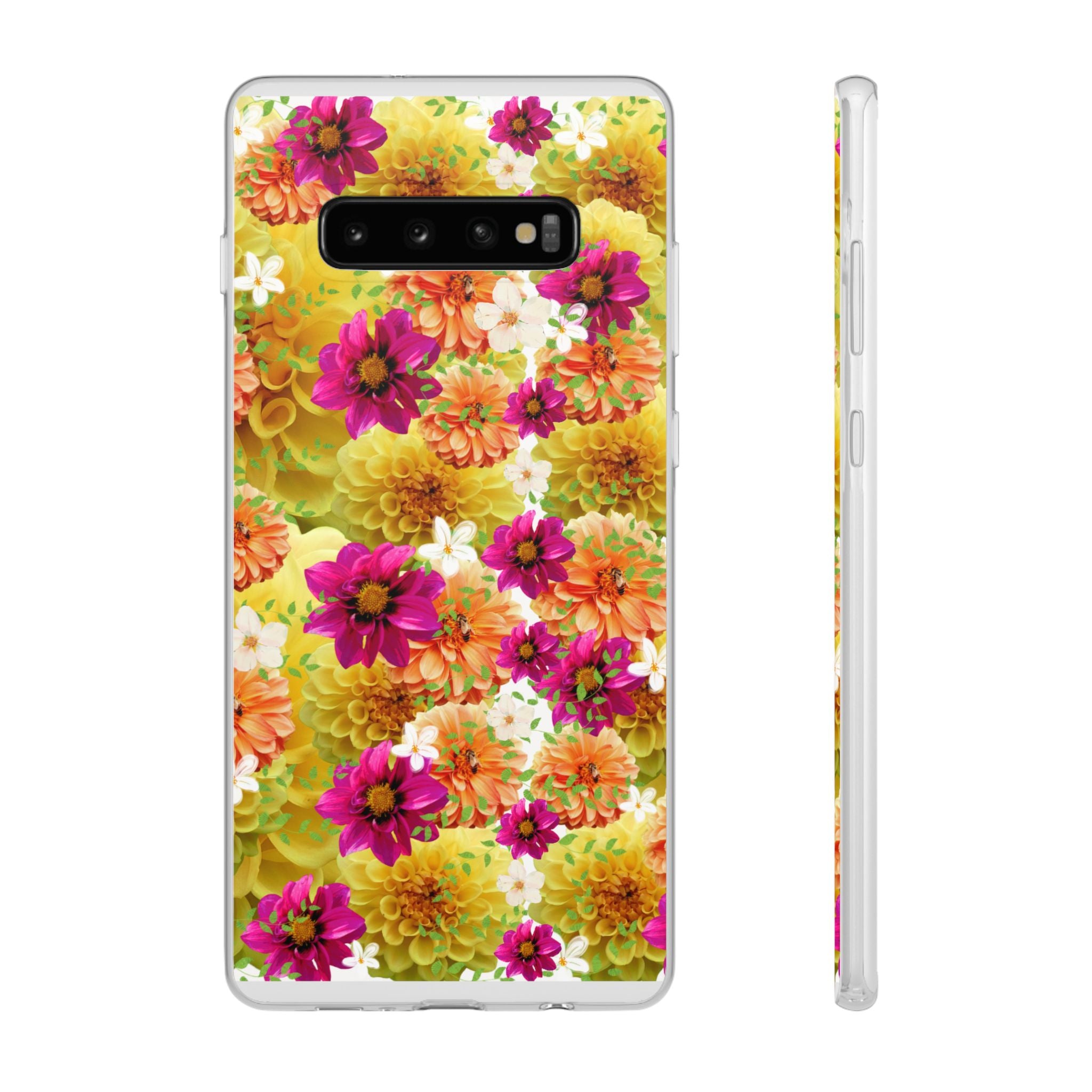 Graphic Dahlias 2 Flexi Cases for Most Phone Types (FWS)