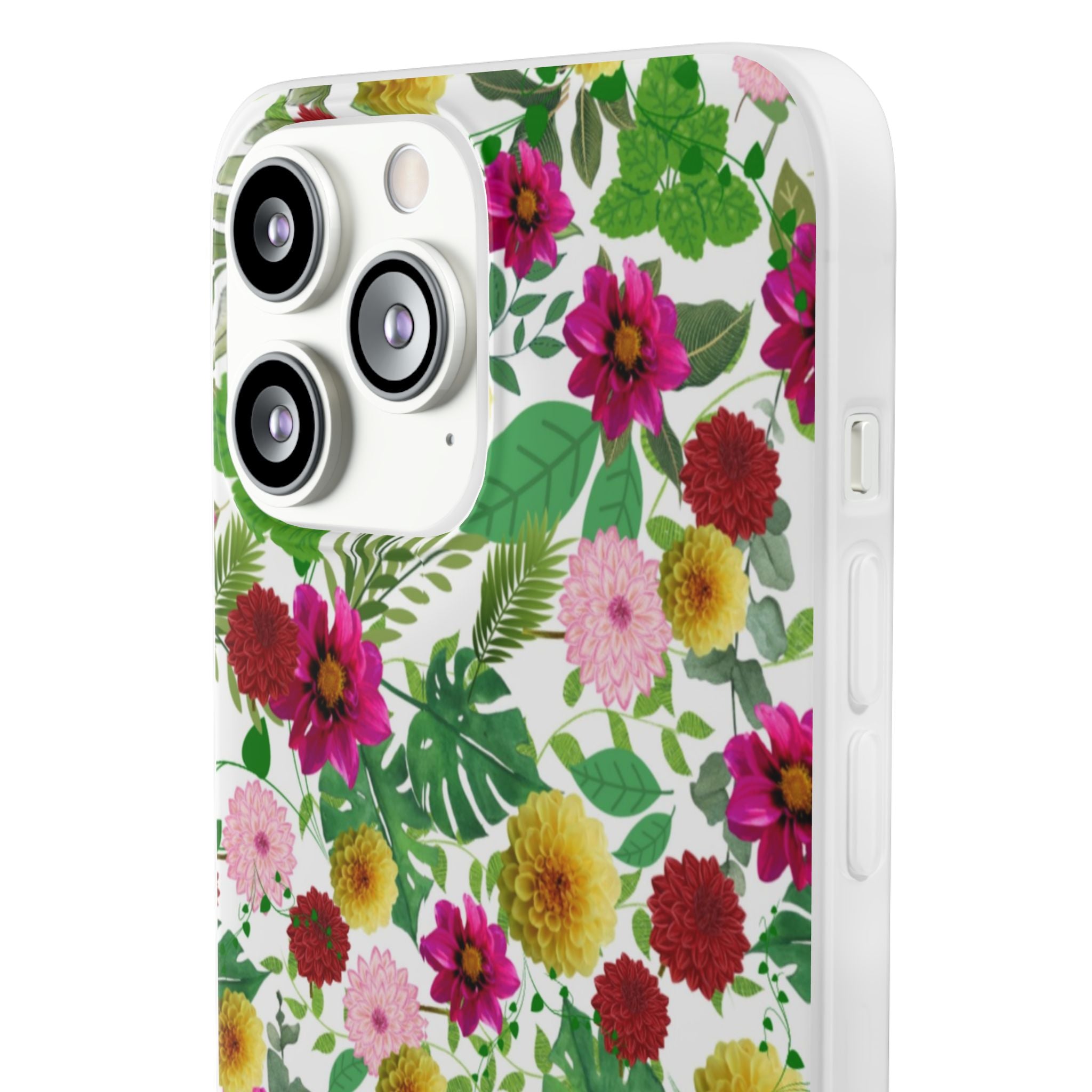 Graphic Dahlias Flexi Cases for Most Phone Types (FWS)