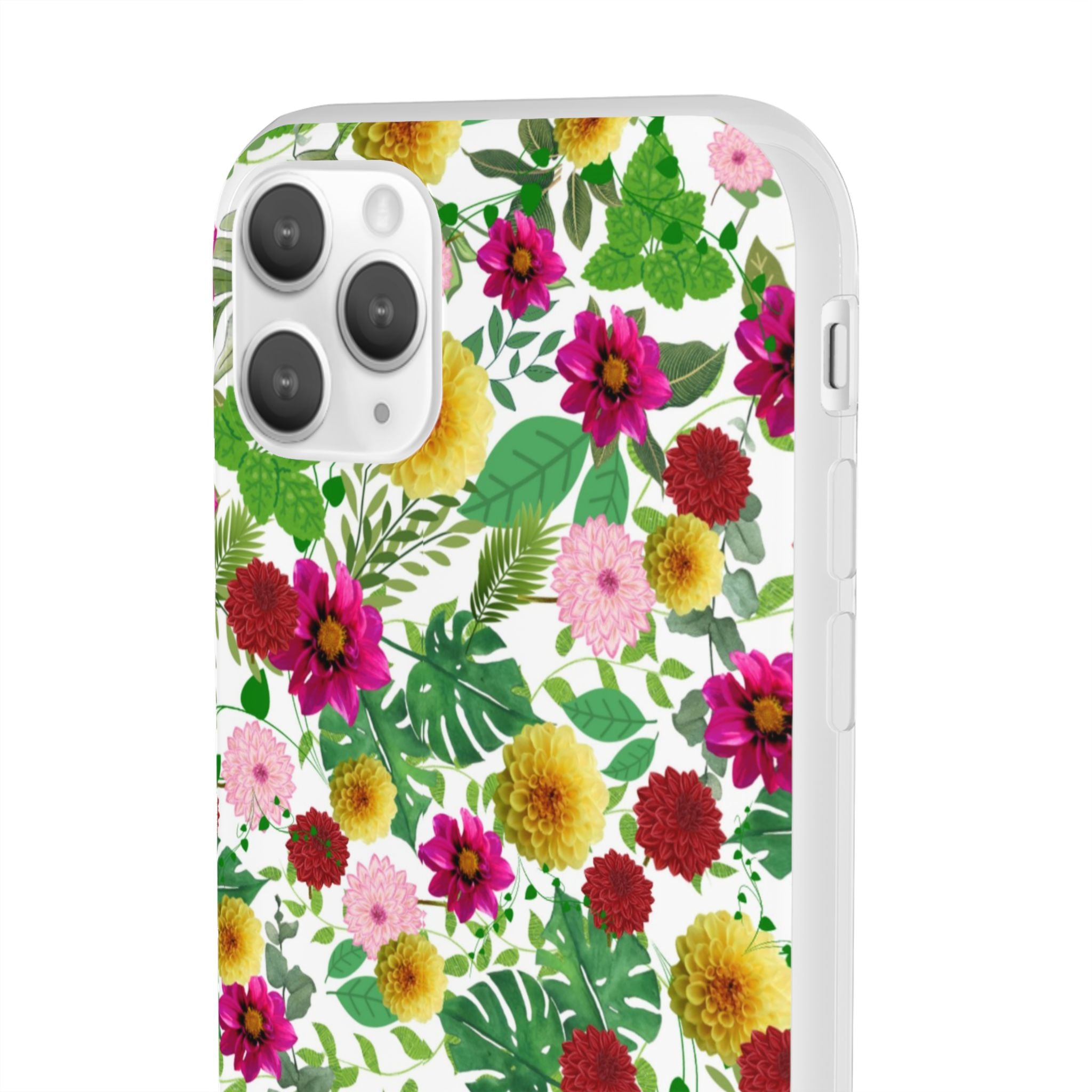 Graphic Dahlias Flexi Cases for Most Phone Types (FWS)