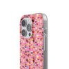 Happy Cake Pink Flexi Clear Cases for Most Phone Types (FWS)