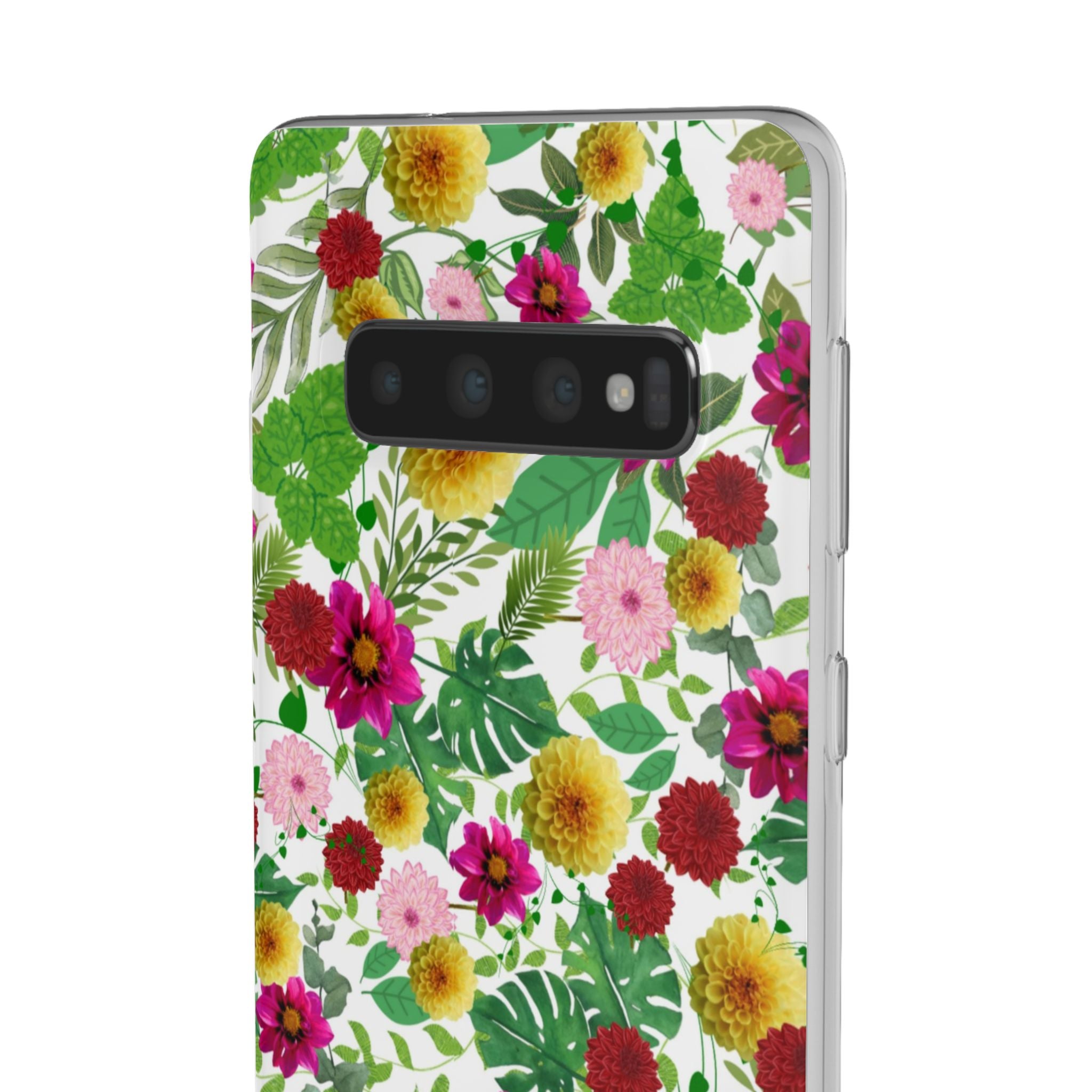 Graphic Dahlias Flexi Cases for Most Phone Types (FWS)