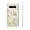 Golden Frangipanis White Flexi Clear Cases for Most Phone Types (FWS)