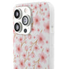 Japanese Pink Flowers White Flexi Clear Cases for Most Phone Types