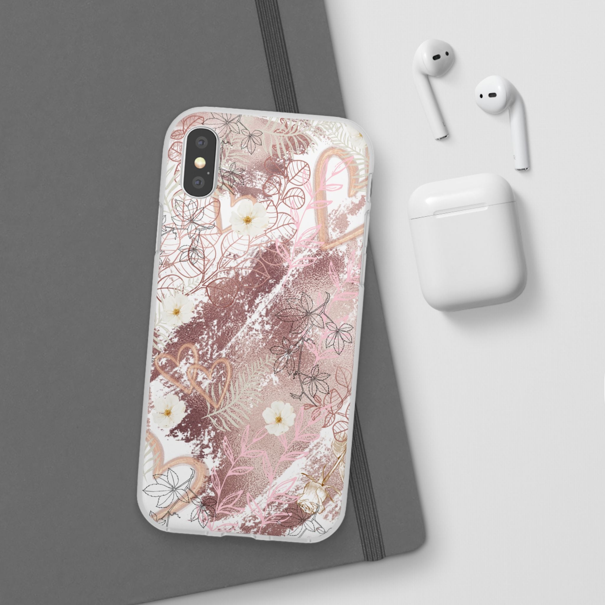 Bronze Love Flexi Clear Cases for Most Phone Types (FWS)