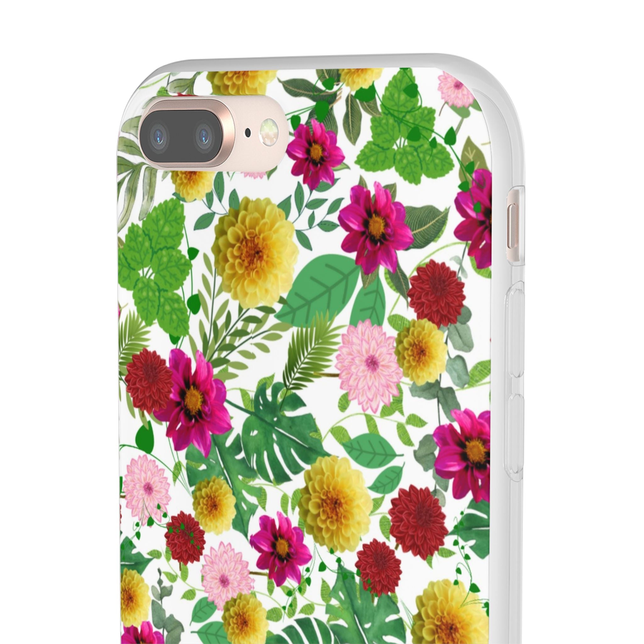 Graphic Dahlias Flexi Cases for Most Phone Types (FWS)