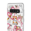 Cats Love White Flexi Clear Cases for Most Phone Types (FWS)
