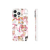 Cats Love White Flexi Clear Cases for Most Phone Types (FWS)
