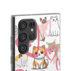 Cats Love White Flexi Clear Cases for Most Phone Types (FWS)