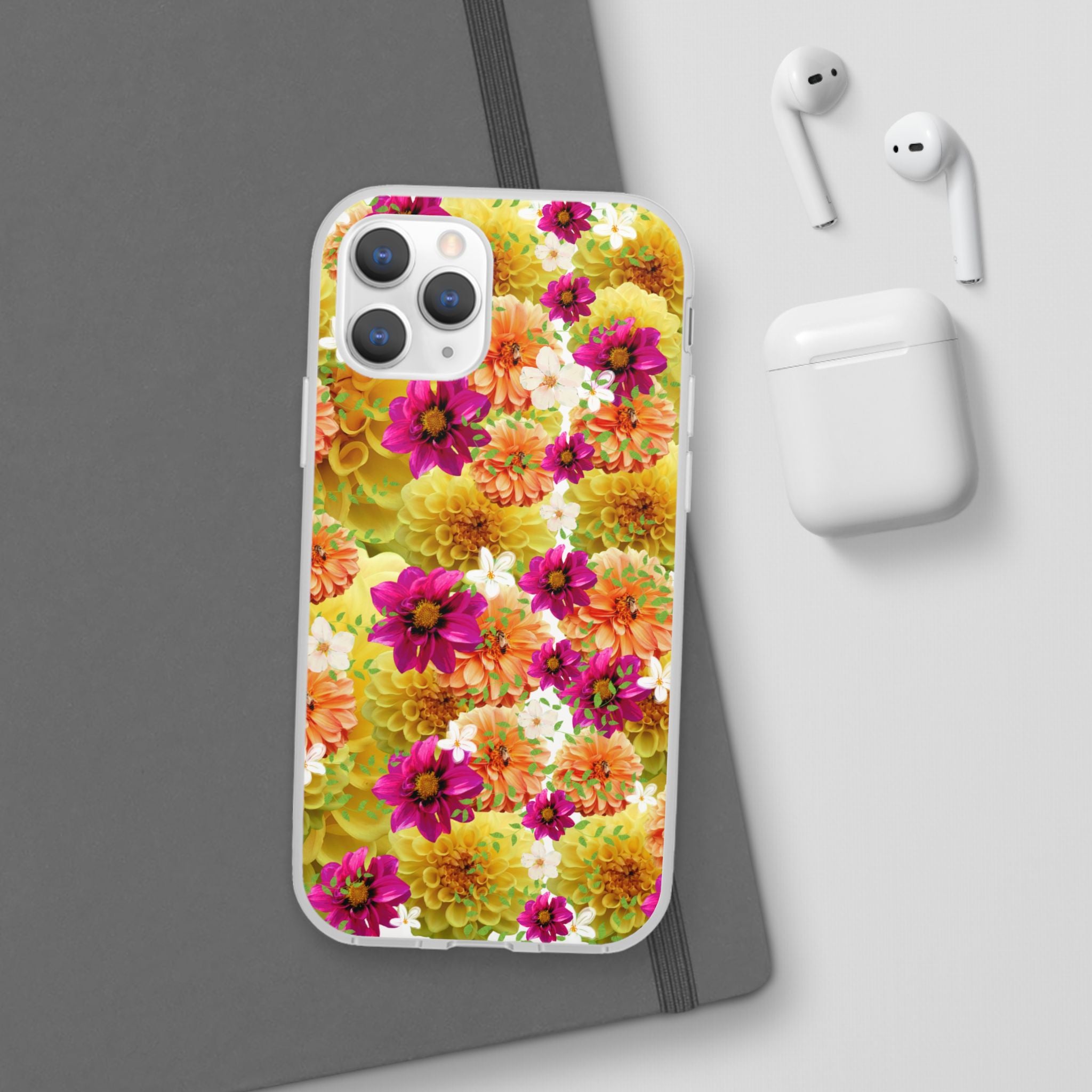 Graphic Dahlias 2 Flexi Cases for Most Phone Types (FWS)