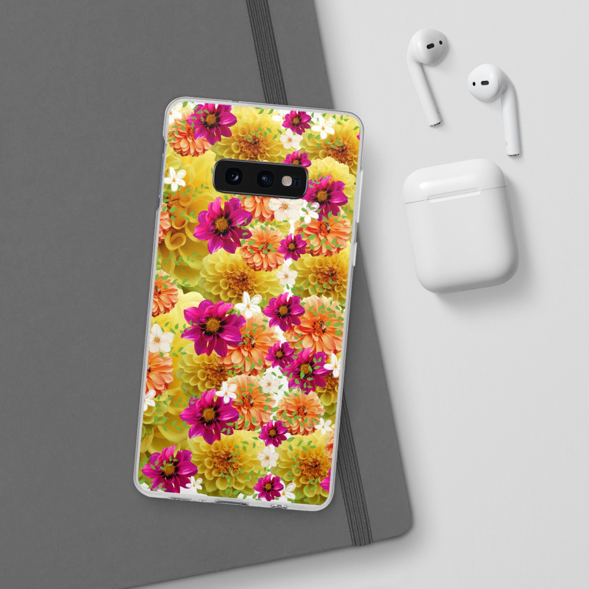 Graphic Dahlias 2 Flexi Cases for Most Phone Types (FWS)