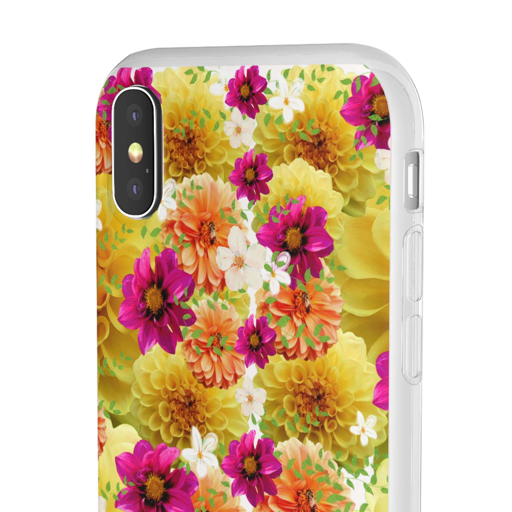 Graphic Dahlias 2 Flexi Cases for Most Phone Types