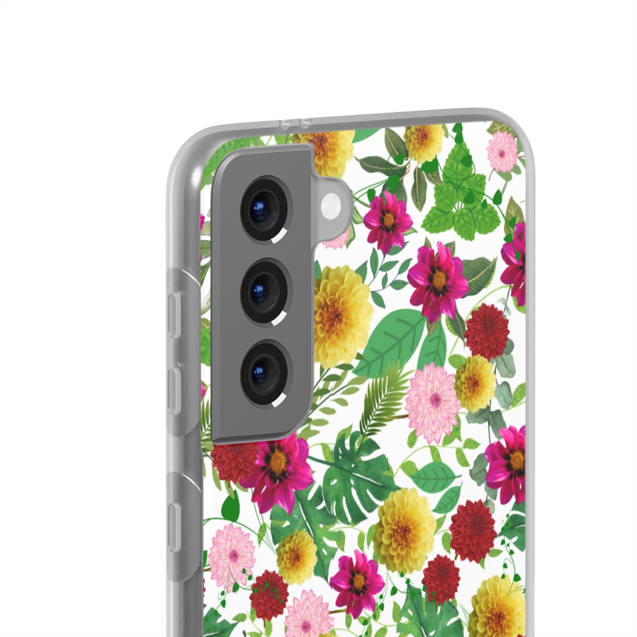 Graphic Dahlias Flexi Cases for Most Phone Types (FWS)