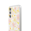 Pastel Frangipanis Yellow Flexi Clear Cases for Most Phone Types (FWS)