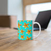 Yellow Frangipanis Aqua Mug 11oz (Microwave & Dishwasher Safe)