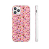 Happy Cake Pink Flexi Clear Cases for Most Phone Types (FWS)