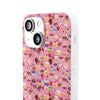 Happy Cake Pink Flexi Clear Cases for Most Phone Types (FWS)