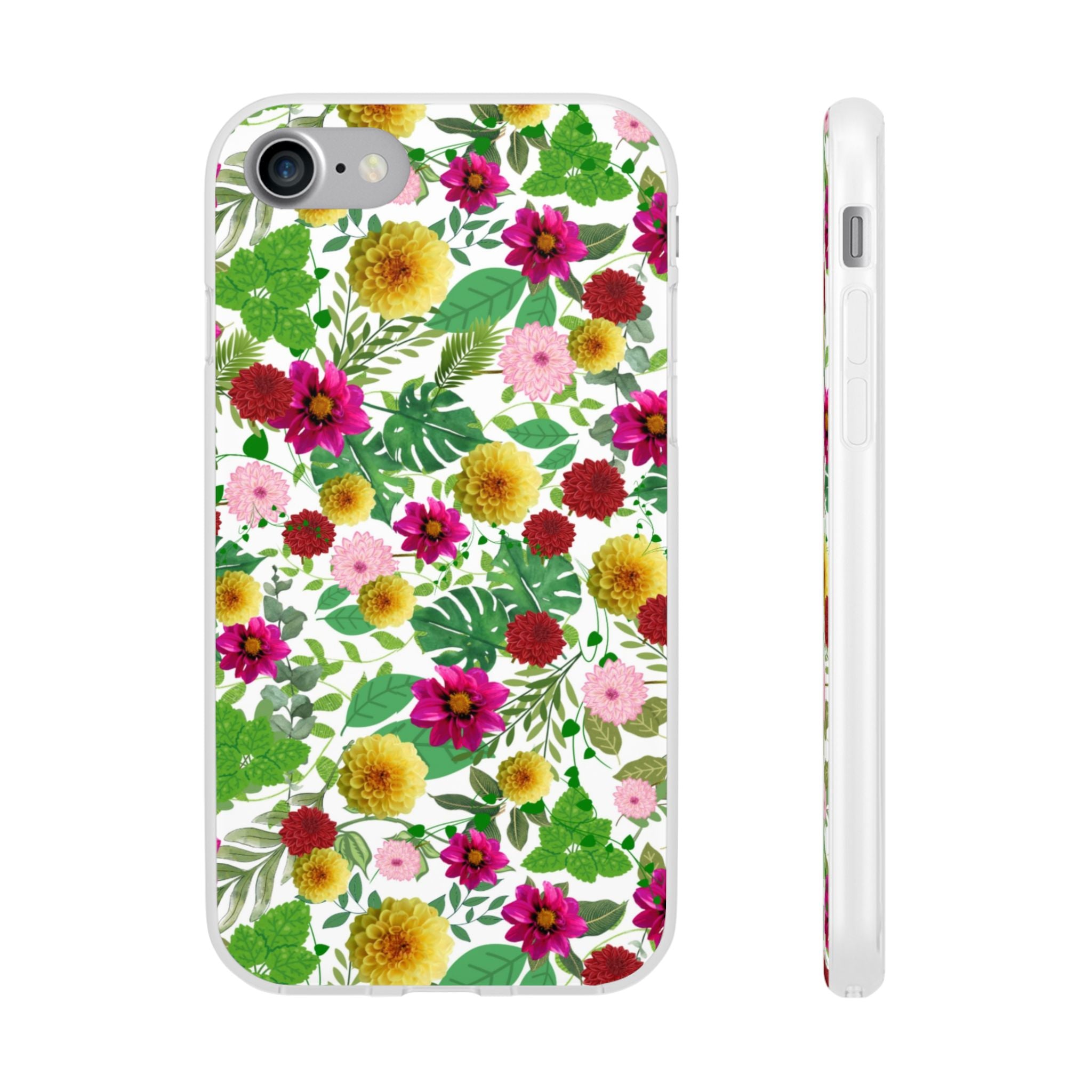 Graphic Dahlias Flexi Cases for Most Phone Types (FWS)