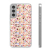 Happy Cake White Flexi Clear Cases for Most Phone Types (FWS)