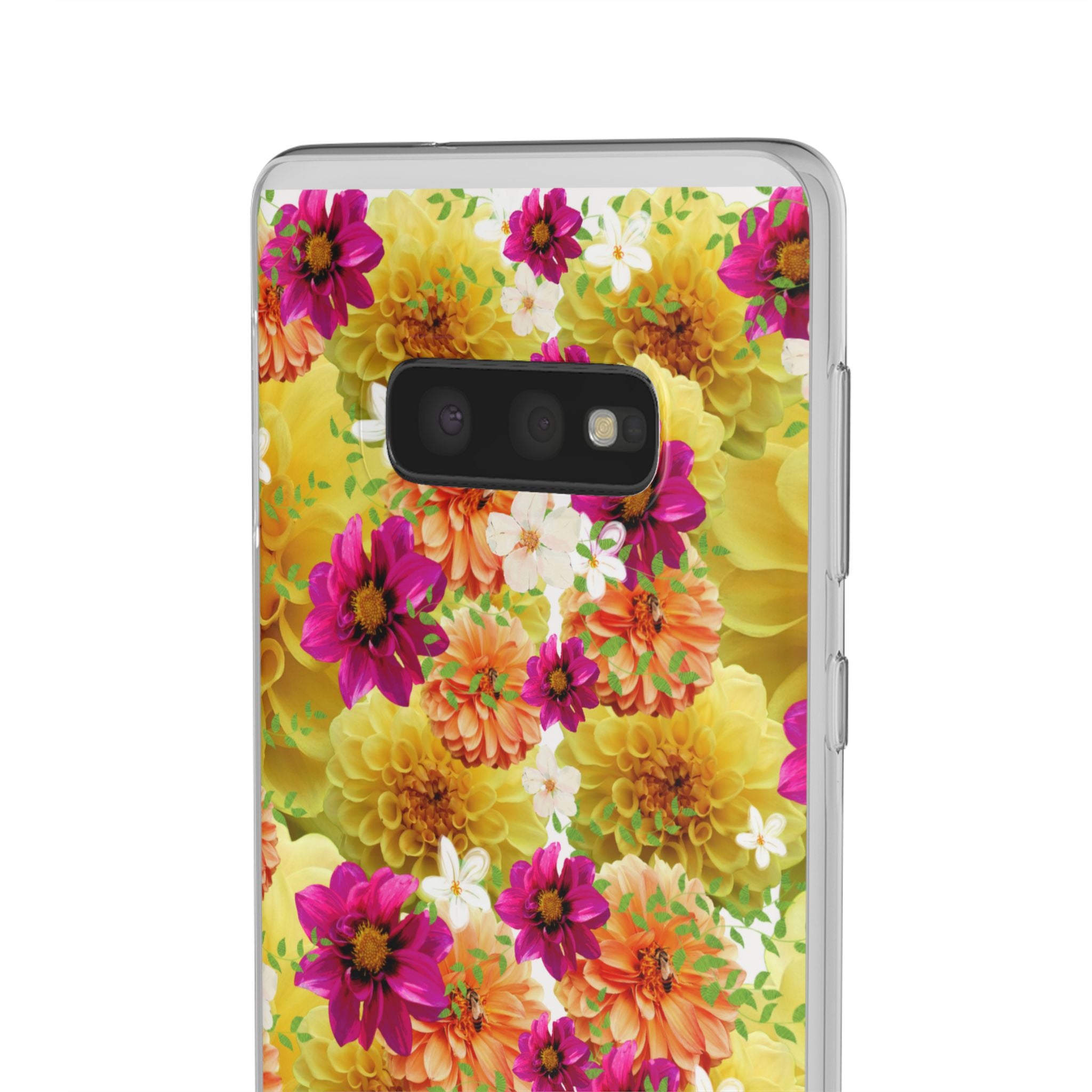 Graphic Dahlias 2 Flexi Cases for Most Phone Types