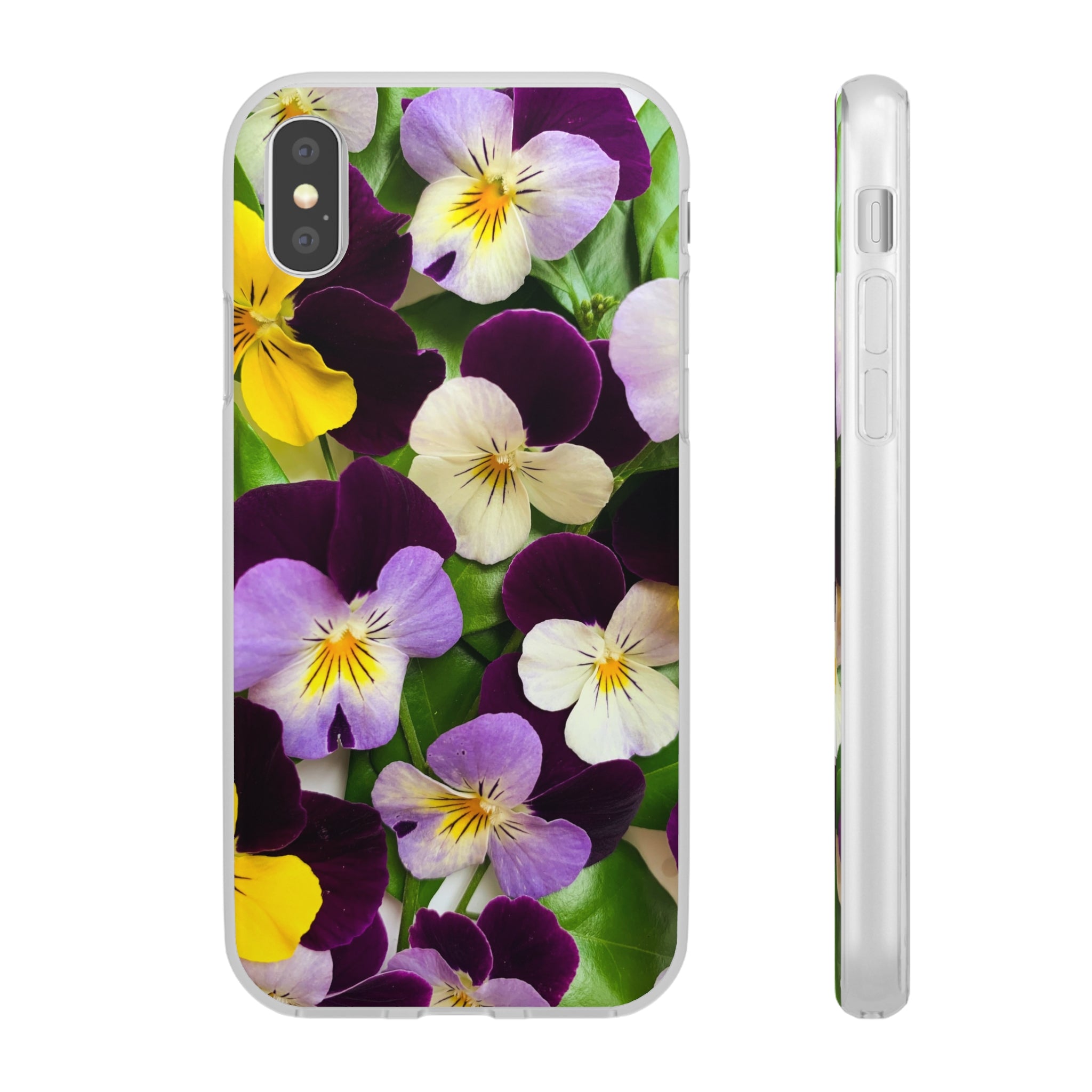 Spring Violas Flexi Clear Cases for Most Phone Types