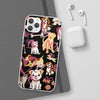 Dogs Love Black Flexi Clear Cases for Most Phone Types (FWS)