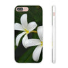 White Frangipanis Flexi Clear Cases for Most Phone Types (FWS)