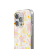 Pastel Frangipanis Yellow Flexi Clear Cases for Most Phone Types (FWS)