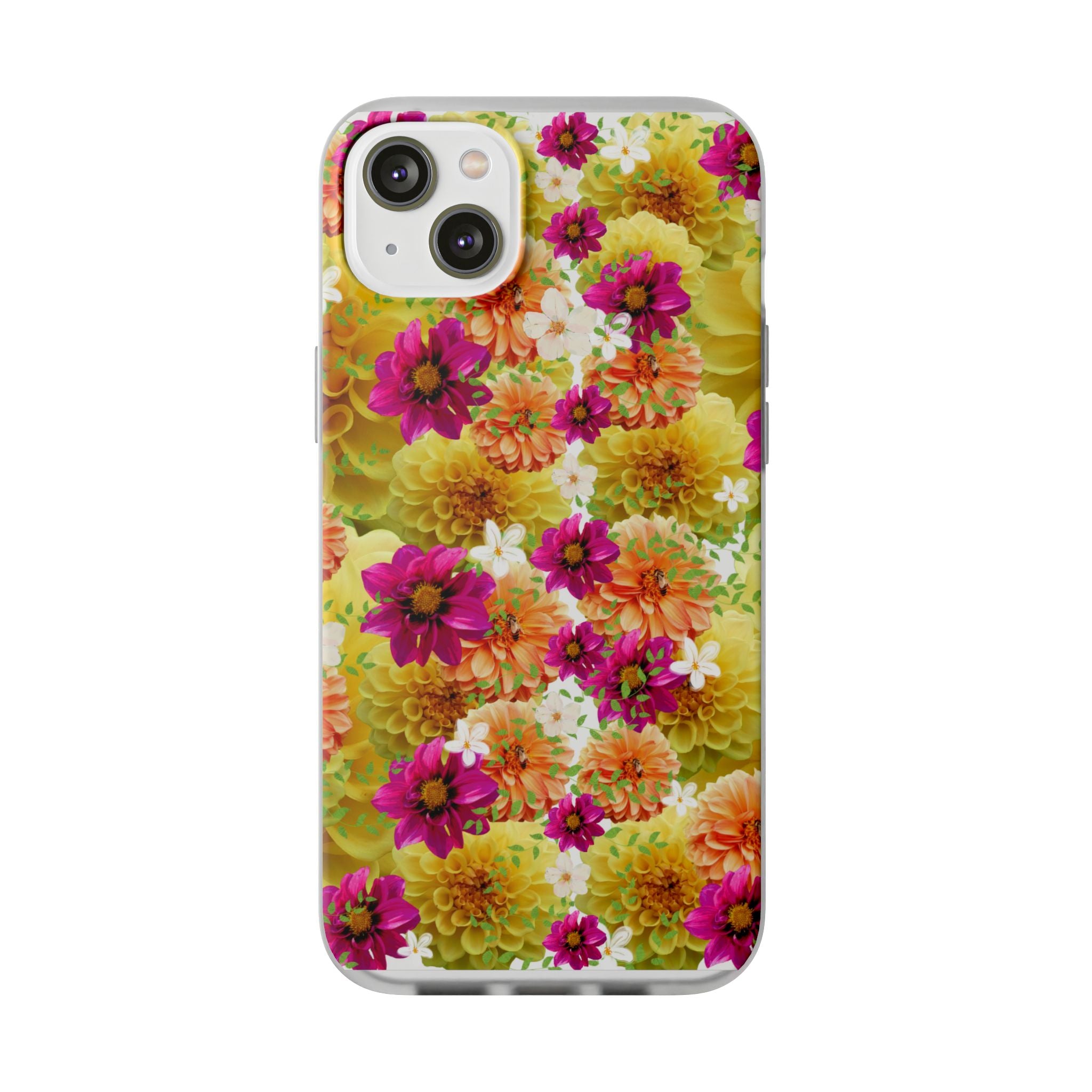 Graphic Dahlias 2 Flexi Cases for Most Phone Types