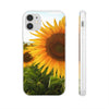 Sunflowers Flexi Clear Cases for Most Phone Types