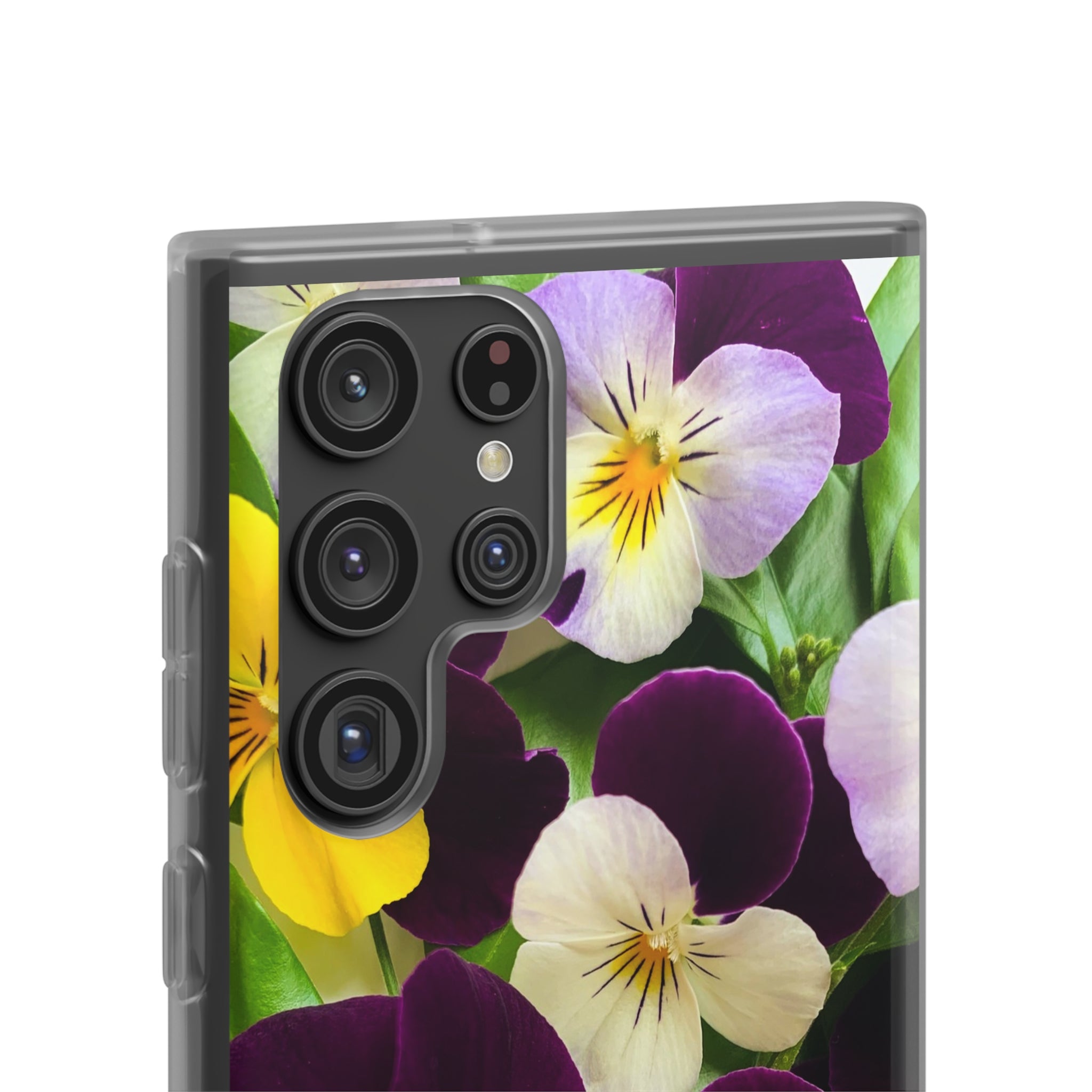 Spring Violas Flexi Clear Cases for Most Phone Types