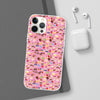 Happy Cake Pink Flexi Clear Cases for Most Phone Types (FWS)