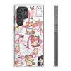 Cats Love White Flexi Clear Cases for Most Phone Types (FWS)