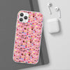 Happy Cake Pink Flexi Clear Cases for Most Phone Types (FWS)