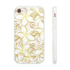 Golden Frangipanis White Flexi Clear Cases for Most Phone Types (FWS)