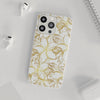 Golden Frangipanis White Flexi Clear Cases for Most Phone Types (FWS)