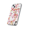 Cats Love White Flexi Clear Cases for Most Phone Types (FWS)