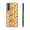 Happy Cake Yellow Flexi Clear Cases for Most Phone Types (FWS)