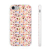 Happy Cake White Flexi Clear Cases for Most Phone Types (FWS)