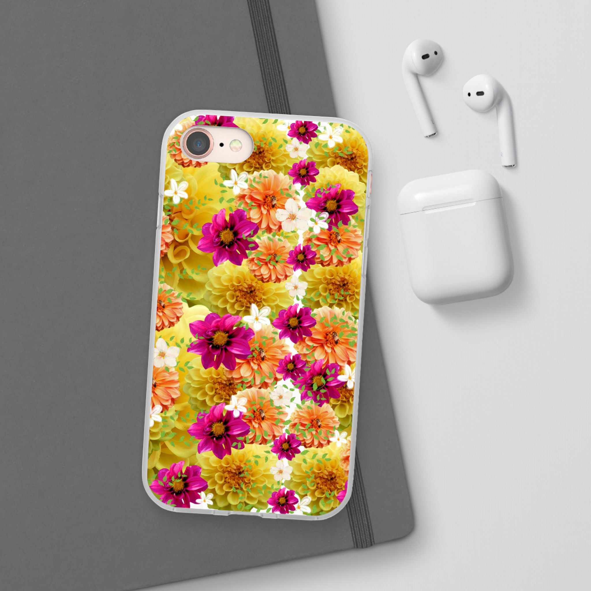 Graphic Dahlias 2 Flexi Cases for Most Phone Types (FWS)