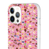 Happy Cake Pink Flexi Clear Cases for Most Phone Types (FWS)