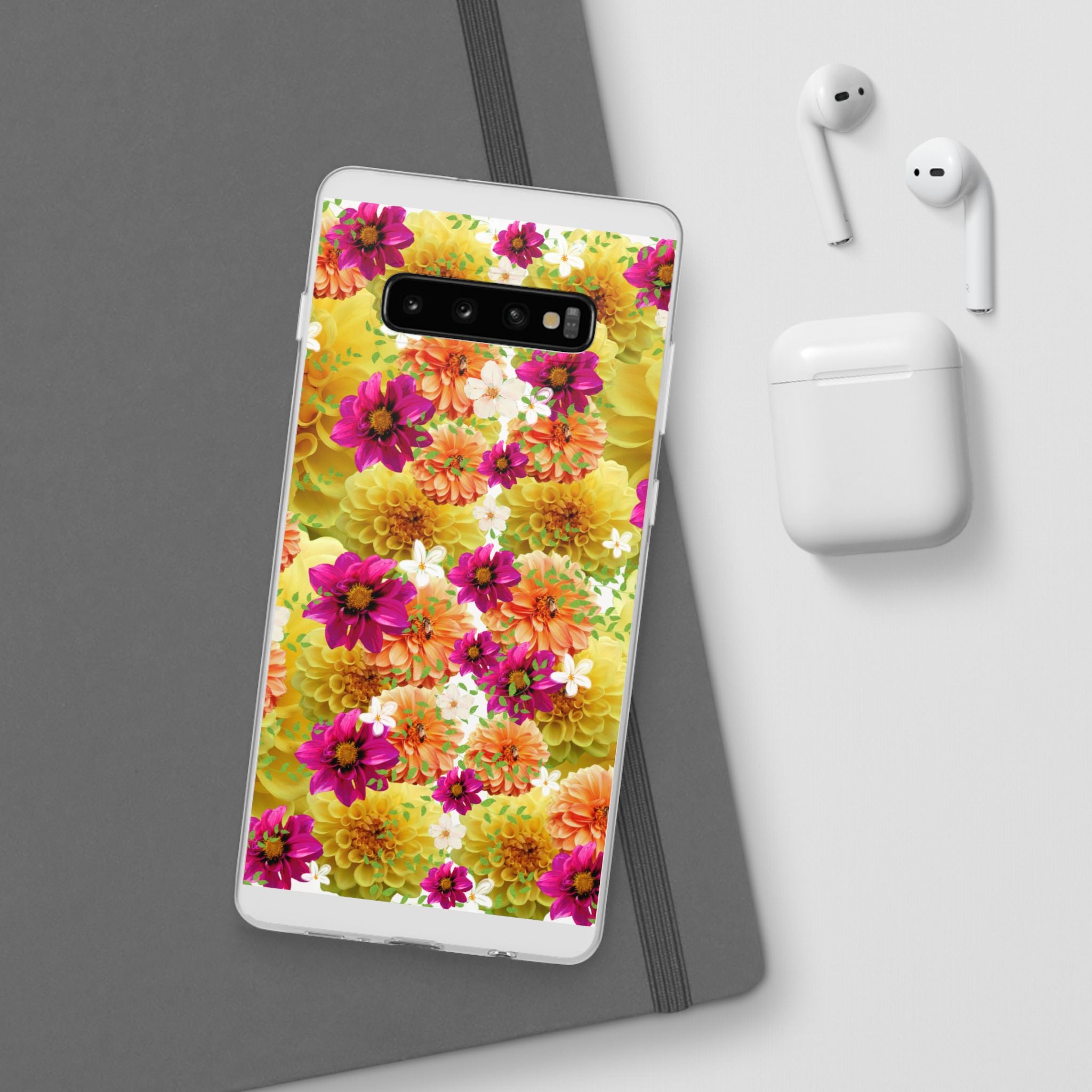 Graphic Dahlias 2 Flexi Cases for Most Phone Types