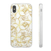 Golden Frangipanis White Flexi Clear Cases for Most Phone Types (FWS)